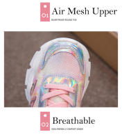 Zapatillas de deporte de marca para niños, zapatillas ligeras para correr para niñas, zapatillas deportivas transpirables para tenis, zapatos de gimnasio para niños, zapatillas antideslizantes - details 3