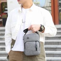 Bolso de hombro para hombre de poliéster DL-30 |   Ligero, blanqueado, impermeable |   Diseño compacto con compartimentos Conector para auriculares | - details 5