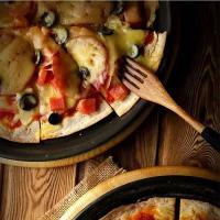 Plato de Malla Redondo Antiadherente Herramienta de Cocina para Hornear Pizza con Agujeros - details 4