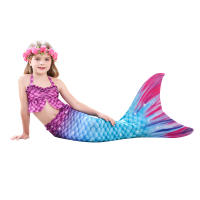 Traje de baño de cola de sirena para niñas, bañador monoaleta para nadar, Cosplay con aleta - details 4