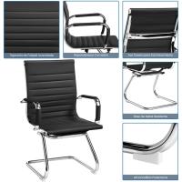 Juego de 2 sillas de oficina, silla blanca, silla de recepción, silla para conferencias, sala de estar, silla de trabajo, 2 unidades - details 15