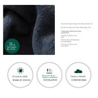 Funda de terciopelo mágico, edredón grueso de una pieza, terciopelo de leche, doble cara, color sólido, Invierno - details 5