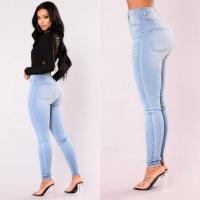 Pantalones vaqueros sexis para mujer, pantalones pitillo de mezclilla, pantalones vaqueros elásticos de cintura alta para mujer, mallas Push Up, pantalones vaqueros ajustados con botones y bolsillos, pantalones vaqueros para mujer - details 1