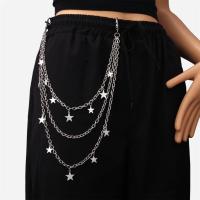 Cadena de cintura con colgante de estrella de metal para mujer, cadena decorativa para pantalones, adornos de cintura informales, regalo de cumpleaños para niña, 1 ud. - details 3