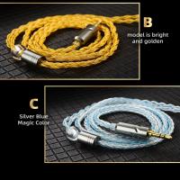 Cable de auriculares QKZ T1 de 8 hilos, Cable de actualización de 0,75 MM, 2 pines, Cable de auriculares KZ Chapado en plata, auriculares con Cable TC KZ de 200 núcleos - details 10