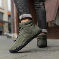 Zapatillas de deporte cálidas de invierno, zapatillas de goma Unisex para acampar, impermeables, antideslizantes, botas de nieve de tobillo alto, zapatos transpirables para correr descalzos - details 5