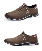 Zapatos casuales para hombre, antideslizantes de cuero PU blanco, zapatos de estilo para caminar al aire libre a bajo precio - details 2
