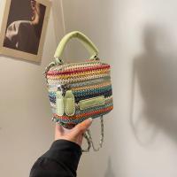 Bolso Cruzado de Tela Tirada a Rayas Chic Versátil para Uso Diario y Viajes - details 1