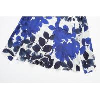 BUNO-camisa Vintage con estampado de flores para mujer, blusa holgada de seda con textura satinada y cuello abatible, con botonadura única, novedad de primavera de 2025 - details 3