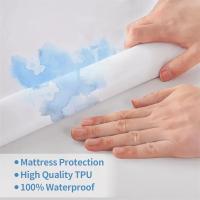 Funda de colchón impermeable completamente cerrada con cremallera, bajera sábana de tamaño personalizado, Protector de colchón antiácaros a prueba de polvo, 6 lados - details 4