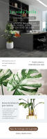 70/80cm Árbol artificial de Monstera Tropical Plantas falsas en maceta Planta de interior Hojas de imitación para el hogar Jardín Decoración al aire libre - details 0