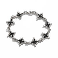 Pulsera de Encanto de Cruz de Jesús Vintage de Moda Accesorio Diario de Joyería Cristiana en Color Plata para Hombres Estilo Hip Hop - details 5