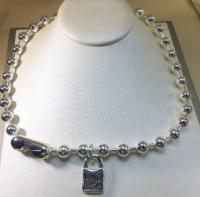 Collar de cuentas con colgante candado UNO DE50 Joyas y accesorios para mujeres - details 1