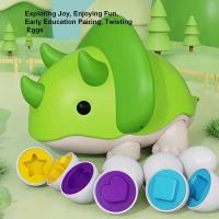 Caja de almacenamiento de dinosaurios con forma de huevo inteligente, funda cognitiva de Triceratops sensorial para bebé, juguete educativo para edades tempranas - details 5