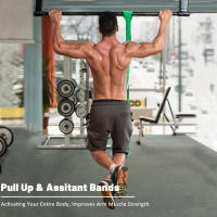 Conjunto de banda de resistencia de látex resistente para ejercicio elástico, banda de asistencia para dominadas, entrenamiento pesado, equipo de Fitness - details 6