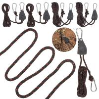 Tensor de cuerda de viento para toldo de elevación de luces, sujetador de cuerda ajustable, hebilla fija, perchas de trinquete de polea, 5 estilos - details 2