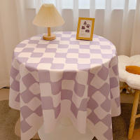 Mantel de Tablero de Ajedrez de Estilo Nórdico Paño de Algodón Impermeable para Fiestas en Casa - details 2