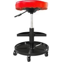 Taburete de Neumático Rojo con Almacenamiento 390-520mm 2 Estantes Muebles y Organización - details 2