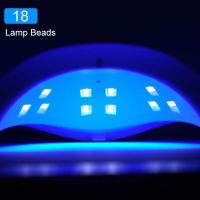 LULAA-secador de uñas para uso doméstico, barniz de secado de uñas con 18 cuentas de piezas, lámpara LED UV, hine - details 2