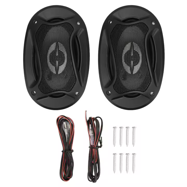 2 uds altavoz de coche 280W graves de frecuencia completa 6 pulgadas altavoces de coche de disipación de calor coaxiales - 1