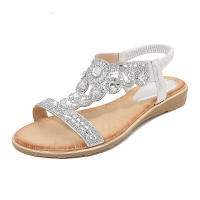 Sandalias de Mujer Talla Grande con Punta Redonda Bohemia Nueva Primavera 2025 con Pedrería. - details 2