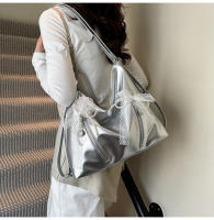 Bolso doble con lazo estilo Ballet para mujer, edición coreana, bolso de hombro individual de gran capacidad, primavera 2025 - details 15