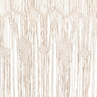 Cortinas de macramé tejidas a mano, divisor de habitación colgante de 2 paneles, cortinas bohemias decorativas para armario y pared - details 4