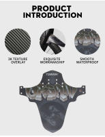 TOSEEK Bike Mudguard Bicycle Fenders Mountain Bike Tire Wheel Fenders Front And Rear Wheels Bike Mud Guard Bicycle Parts - details 2