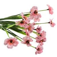 Ramo de flores artificiales de plástico para Decoración de mesa, flores falsas para jardín, porche, ventana, habitación del hogar, bricolaje - details 14