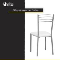 Pack de 2 Sillas de Cocina |   Asientos de Polipiel Blanco |   modelo - details 5
