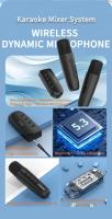 DS-K1 Karaoke Companion Bluetooth 5.3 Micrófonos inalámbricos de bobina móvil KTV DSP Sistema mezclador 3.5MM AUX Tipo-C Amplificador Host HIFI Estéreo envolvente para altavoz con cable/Kit de coche/PC/TV/Proyector/Teléfono - details 1