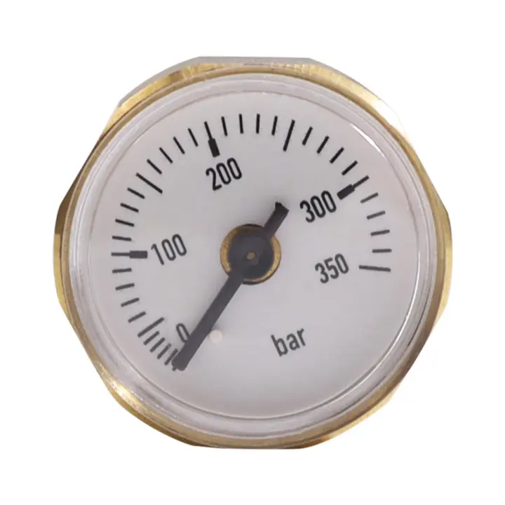 Manómetro de presión de aire de precisión ED, Dial de 28mm, 350bar con rosca BSP de 1/8 pulgadas para adaptador PCP - 1