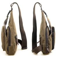 Bolso de hombro de cuero para hombre, bandolera pequeña multifuncional para exteriores, Estilo Vintage, 2024 - details 1