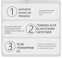 Leggings de mujer pantalones de yoga delgados pantalón de cintura alta de pierna ancha pantalón de campana deportivo transpirable de secado rápido - details 1