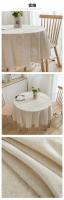 Manteles circulares de mesa franceses para el hogar, manteles con flecos de algodón y lino, decoraciones para fiestas en casa, bodas y cocinas - details 2