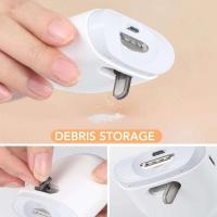 Cortauñas eléctricas automáticas LED, pulidores para niños y adultos, herramientas portátiles para uñas - details 2