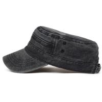 Gorras y sombrero lavados clásicos Vintage con parte superior plana para hombre, gorra ajustable ajustada más gruesa, sombreros militares cálidos de invierno para hombres - details 3