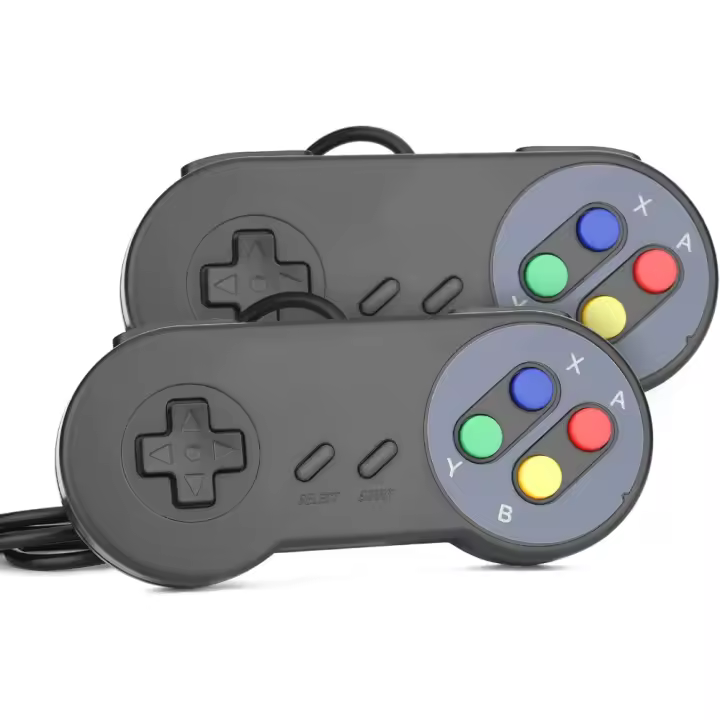 Gaming GP100 - Par de Controladores Gamepads USB compatibles con PC (Windows, Mac, Linux) y TV Box (Android, Raspberry Pi) - 1