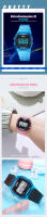 Reloj de pulsera para mujer SKMEI con correa de TPU transparente y diseño de moda resistente a golpes con luz de fondo y cronógrafo digital reloj mujer sin caja material de resina - details 2