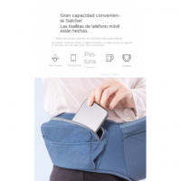 Portabebés ergonómico, adaptado a la suave malla elástica, adecuado para recién nacidos, 3 posiciones de transporte - details 8