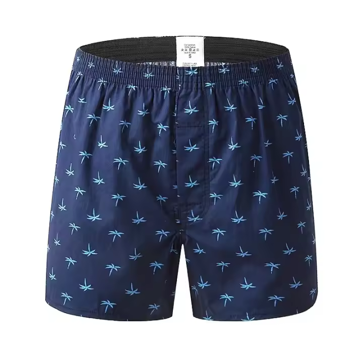 Nuevos pantalones de casa para hombre, pantalones Arlo de moda con estampado tejido, pantalones cortos cuadriláteros sueltos y transpirables de gran tamaño - 1