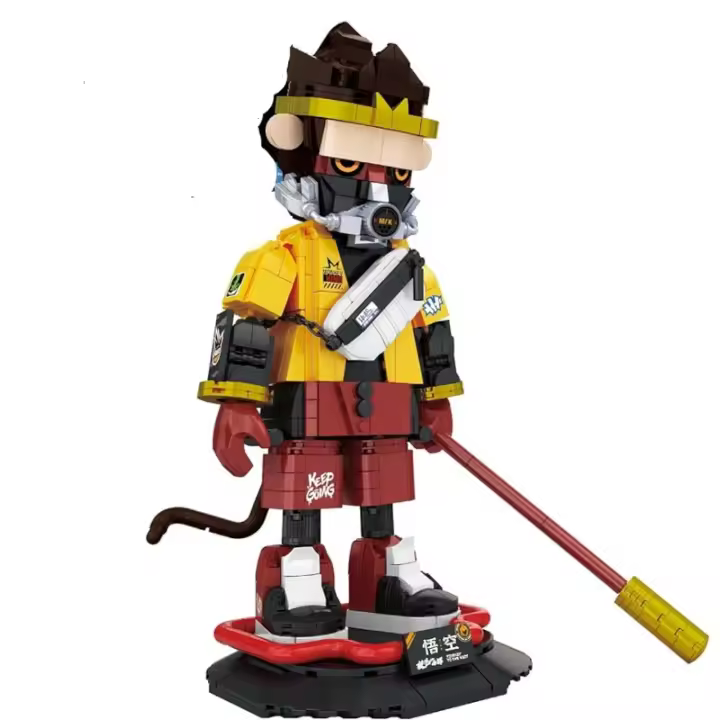 Set de Construcción de Mecha Monkey King Warrior Coleccionable de 1060+ Piezas para Amantes de Mecha - 1