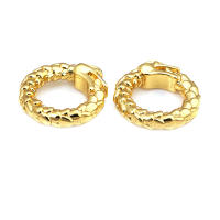 Anillo de Cierre Redondo de Brasso Dorado Mate Joyería de Alta Calidad - details 29