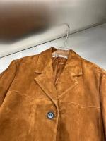 Chaqueta de Camurça Suétera Marrón Vintage Abrigo Casual para Mujer de Moda Callejera 2023 - details 9