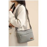 Nylon ligero multicapa bolsa de nylon de gran capacidad mujer nuevo casual impermeable portátil moda un hombro crossbody pequeño bolsa cuadrada - details 5