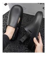 Birken verano Casual ropa exterior sandalias nueva moda talla grande media cerda perezoso suela gruesa zapatillas de hombre botón - details 9