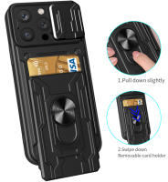 Funda con anillo de armadura para iPhone, soporte magnético, ranura para tarjeta, protección de cámara, 14, 13, 12 Pro, 11, XS, MAX, XR, X, SE, 2020, 2022, 8, 7 Plus - details 2