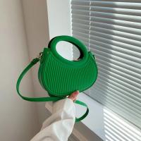 Bolsos de Hombro para Mujeres Diseño de Axila, Bolsos Plisados de Silla de Montar, Bolsos de Cruz de Color Sólido - details 11