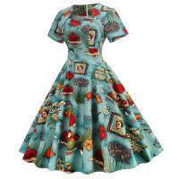 Fiesta de mujer, falda fina de lunares, retro, elegante - details 1