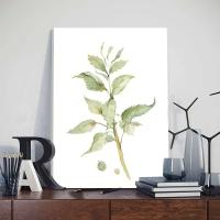 Pintura Nórdica de Arte de Pared en Lienzo JUBEER con Marco Posters de Hojas de Plantas Minimalistas Pictras para Decoración del Hogar - details 12